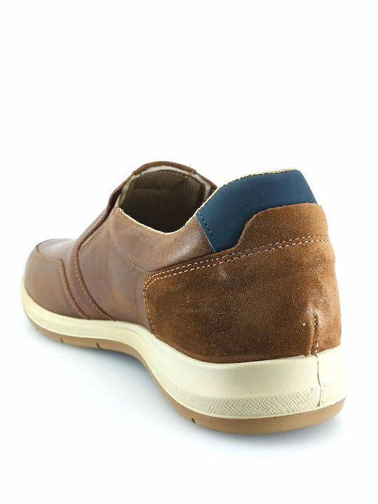 Δερμάτινα Ανδρικά Slip-On Καφέ