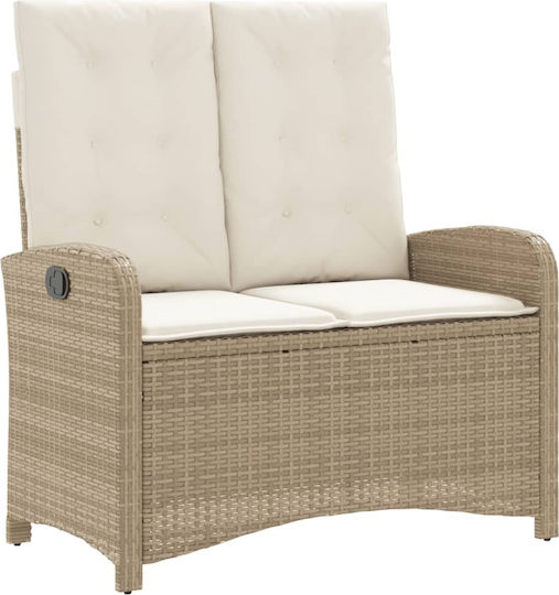 Garten- und Outdoor-Möbelsets 2 Stück Beige mit Kissen