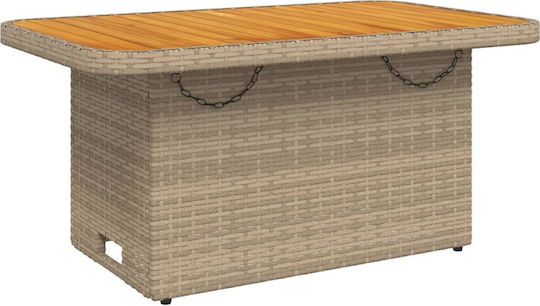 Garten- und Outdoor-Möbelsets 2 Stück Beige mit Kissen