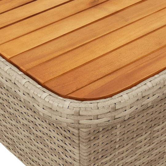 Garten- und Outdoor-Möbelsets 2 Stück Beige mit Kissen