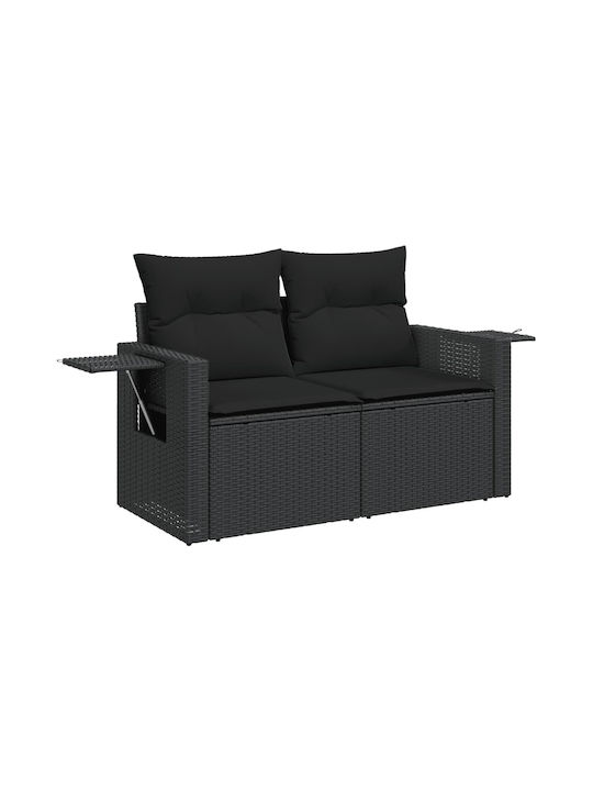 vidaXL Tree-Seater Outdoor Sofa Rattan with Cushions 55x55x69cm