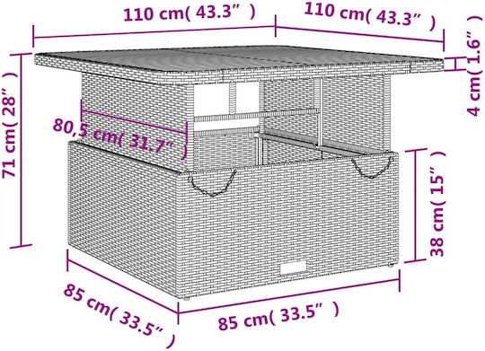 Garten- und Outdoor-Möbelsets 2 Stück Grau mit Kissen