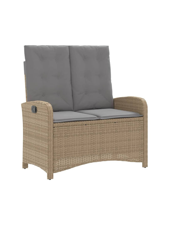Garden & Outdoor Furniture Sets Dining Room Set 2 Pieces Beige with Pillows
