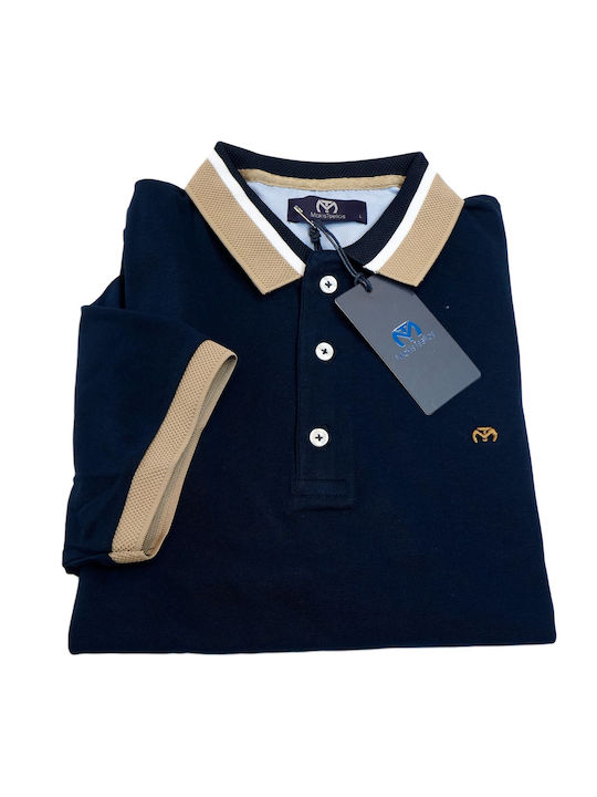 Makis Tselios Fashion Ανδρική Μπλούζα Polo Navy