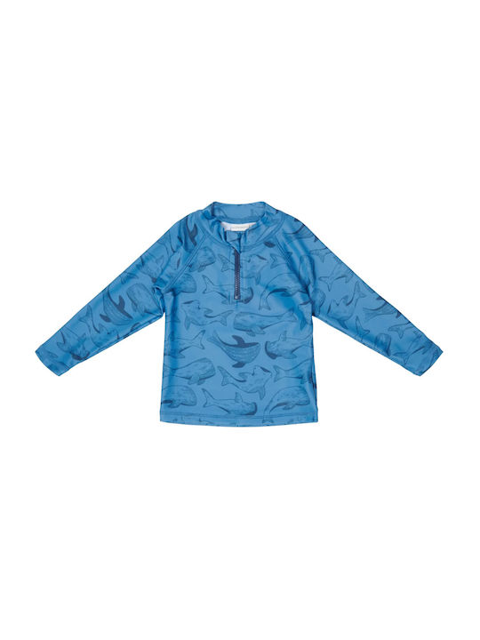 Cl1144-19 Little Dutch T-shirt Long sleeve with Uv 50+ protection Sea Life Blue