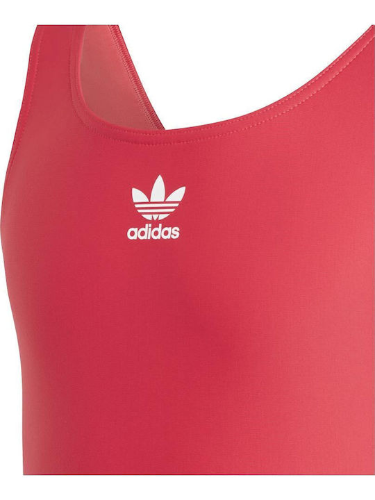 Adidas Παιδικό Ολόσωμο Μαγιό Originals Adicolor 3-stripes Swimsuit Ir6259-actpnk/white