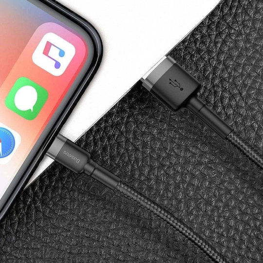 Baseus Cafule USB-A to Lightning Cable Γκρι 0.5m