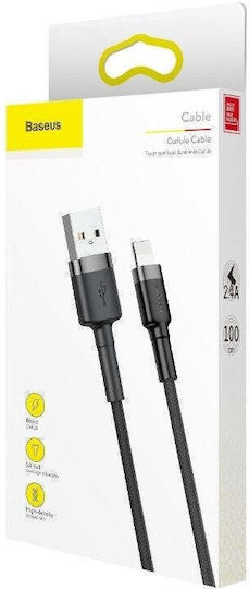 Baseus Cafule USB-A to Lightning Cable Γκρι 0.5m