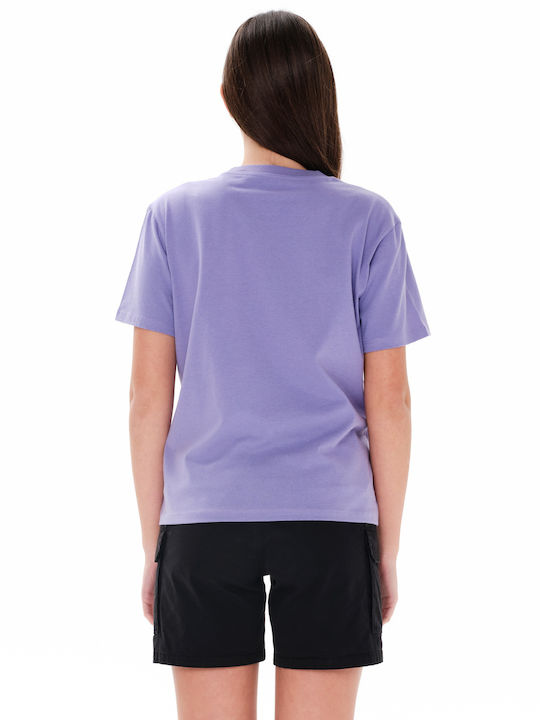 Γυναικείο Oversized T-shirt Μωβ