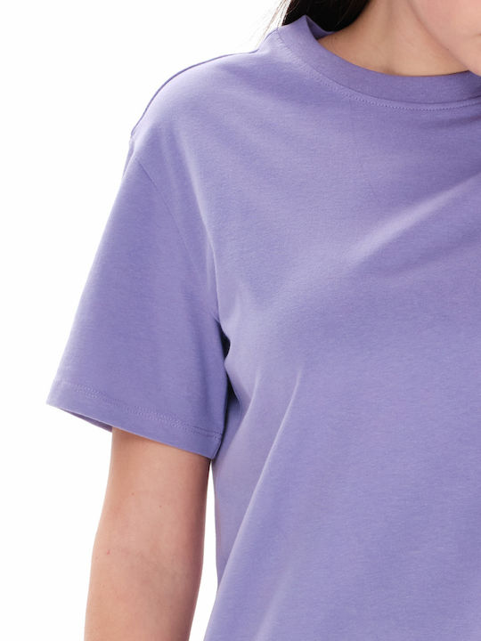 Γυναικείο Oversized T-shirt Μωβ