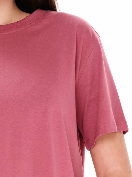 Γυναικείο Oversized T-shirt Ροζ