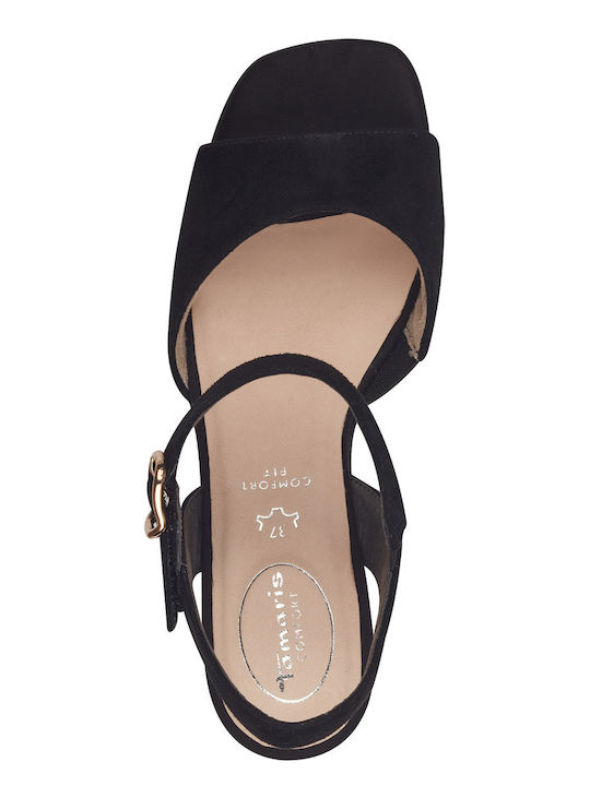 Tamaris Comfort Πέδιλα 8-88309-42 019 Black Suede