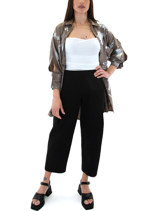 Γυναικείο Crop Top Αμάνικο Λευκό