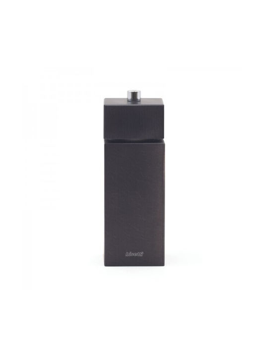 Bisetti Set Manual Râșnițe Condimente din Lemn în Culoare Negru 16.5cm 1buc