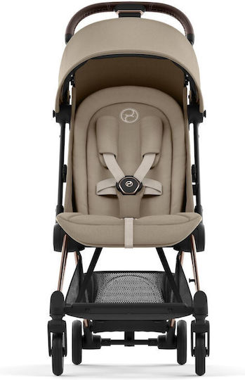 Cybex Coya Καρότσι Μωρού Kατάλληλο για Nεογέννητο Rosegold Cozy Beige 6.6kg
