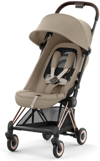 Cybex Coya Καρότσι Μωρού Kατάλληλο για Nεογέννητο Rosegold Cozy Beige 6.6kg
