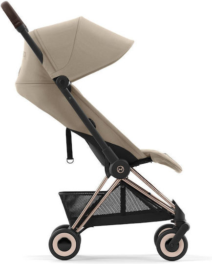 Cybex Coya Καρότσι Μωρού Kατάλληλο για Nεογέννητο Rosegold Cozy Beige 6.6kg