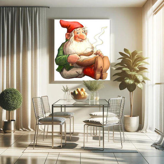 This Image Is One Of 72 From A Swedish Christmas Clip Art Cd, Now Released To The Public Domain By The Artist Alphazeta Painting on Canvas 110x110cm