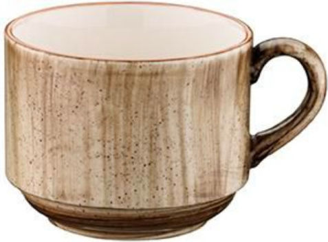 Bonna Tasse Cappuccino aus Porzellan Braun 90ml