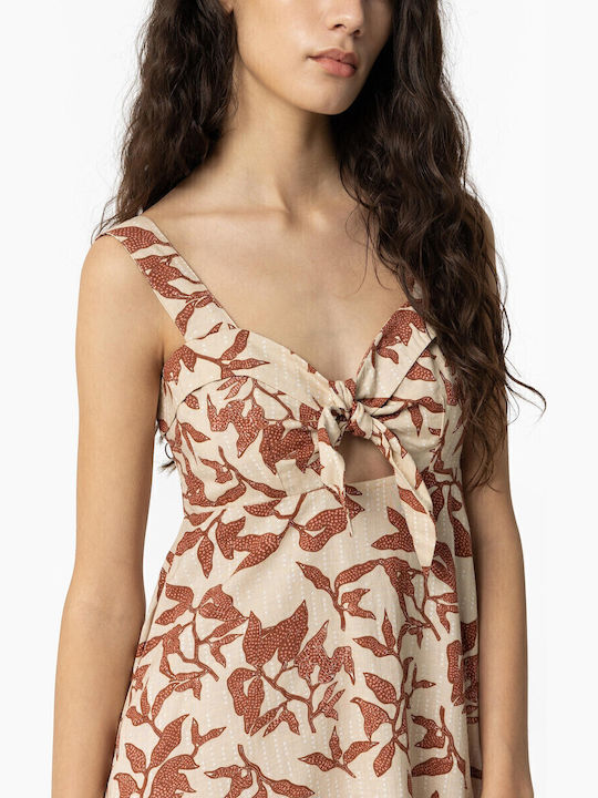 Summer Mini Dress Beige