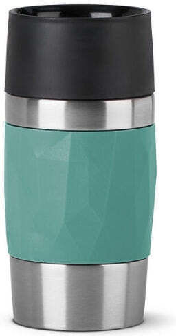 Tefal Compact Mug Glass Thermos Stainless Steel 300ml Green