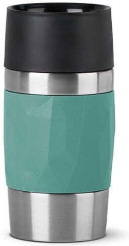 Tefal Compact Mug Glass Thermos Stainless Steel 300ml Green