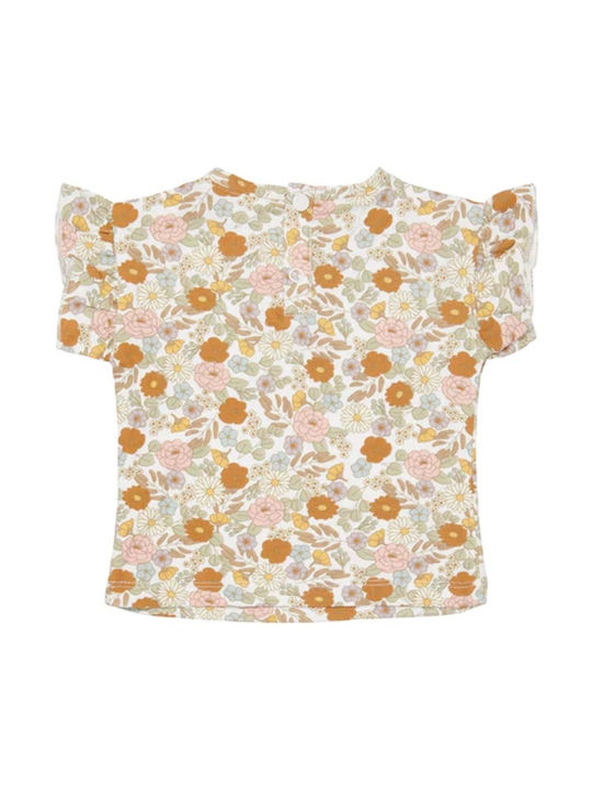 Little Dutch Kids Blouse Short Sleeve Little Flowers