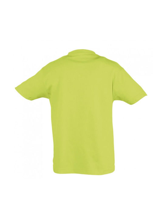 Kids T-shirt Apple Green Some Bunny Loves Me