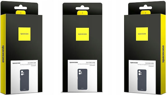 Spacecase Silicone Задна корица Силикон Черен (Redmi Note 12 5G)
