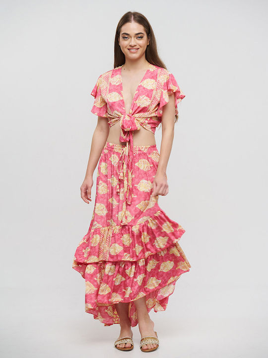 Ble Resort Collection Γυναικεία Μπλούζα Ροζ (pink)