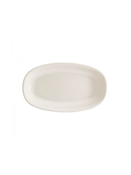 Bonna Platou de Servire Oval din Porțelan Albă 29x17buc 1buc