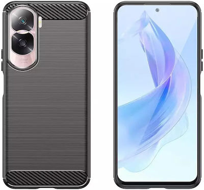 Hurtel Carbon Back Cover Σιλικόνης Ανθεκτικό Μαύρο (Honor 90 Lite)