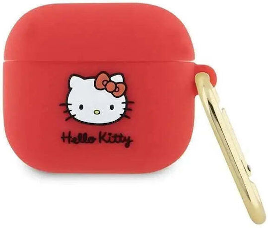 Hello Kitty Θήκη Σιλικόνης σε Κόκκινο χρώμα για Apple AirPods 3