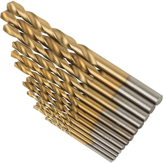 Black & Decker Set of 109 in Casetina Drills Titanium with Cylindrical Shank for Metal, Wood and Masonry