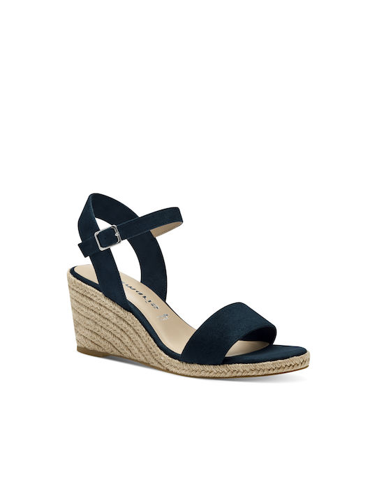 Tamaris Anatomic Women's Ankle Strap Platforms Blue