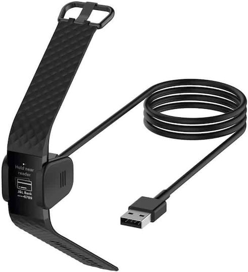 Edman Încărcător pentru Fitbit Charge 3 Negrus