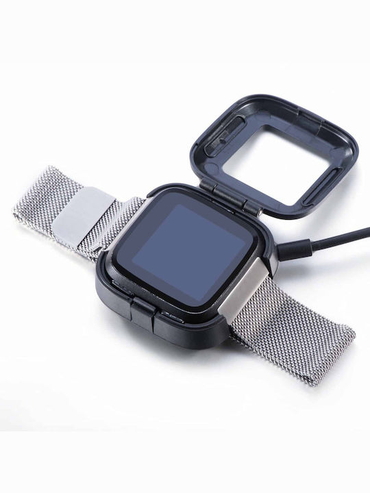 Edman Ladegerät für Fitbit Versa Schwarzς