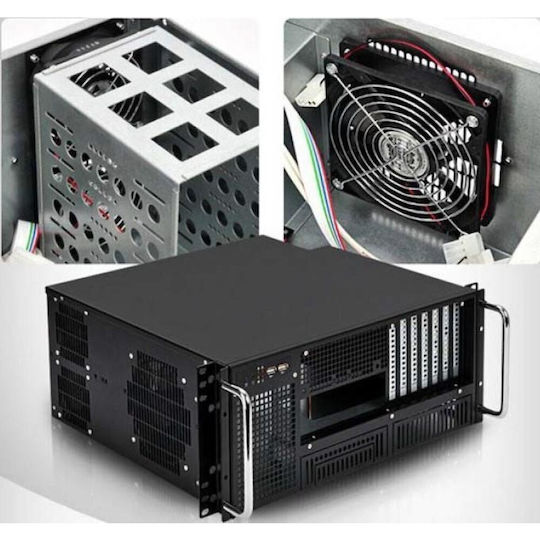 Techly Chassis Industrial Rack 19/desktop 4u Ultra Compact Black" I-case Mp-p4hx-blk6