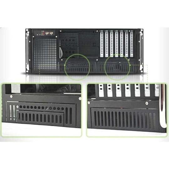 Techly Chassis Industrial Rack 19/desktop 4u Ultra Compact Black" I-case Mp-p4hx-blk6