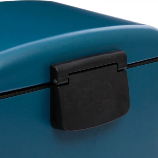 5Five 5Five Mülleimer Metallisch mit Pedal Blau 30lt