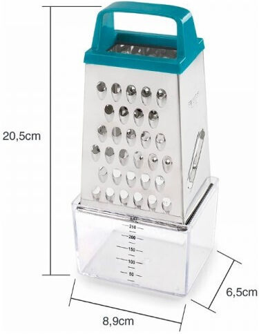 Lacor Grater for Fruits & Vegetables with Container 8.9cm