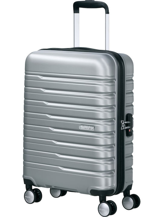 American Tourister Flashline Kabinenkoffer Hart Silber mit 4 Rädern Höhe 55cm