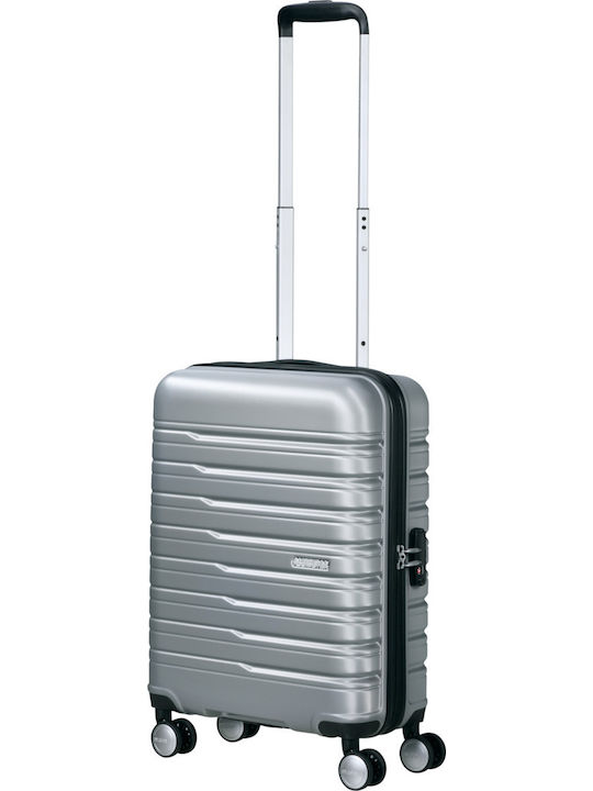 American Tourister Flashline Kabinenkoffer Hart Silber mit 4 Rädern Höhe 55cm