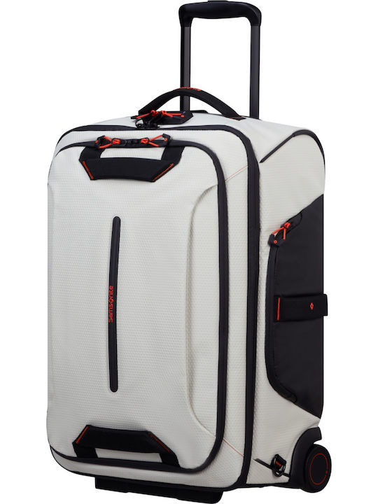 Samsonite Ecodiver Duffle Wheels Cabin Fabric Suitcase Cloud White With 2 Wheels Height 55cm
