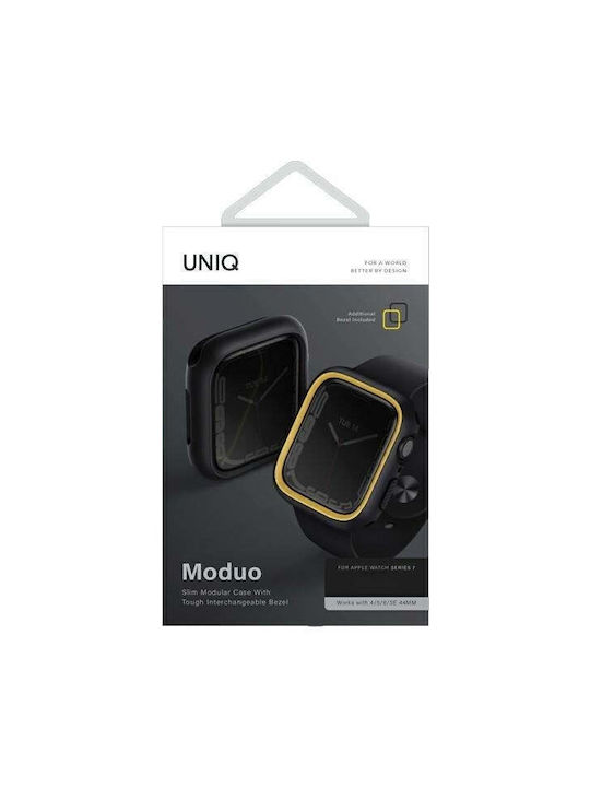 Uniq Θήκη Σιλικόνης σε Μαύρο χρώμα για το Apple Watch Series 4/5/6/7/8/SE