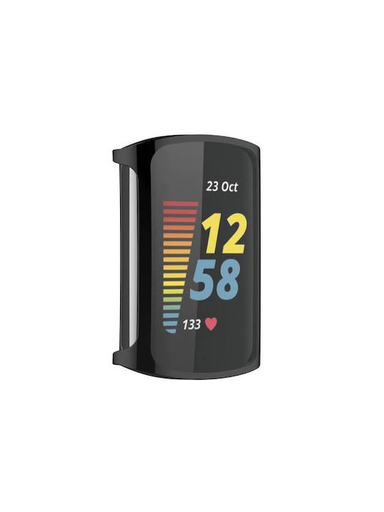 Edman Carcasă de Silicon în culoarea Negru pentru Fitbit Charge 5