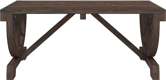 Masa Din Lemn Pentru Camera De Zi Pentru Spații Exterioare Mici Maro 90x50x40cm