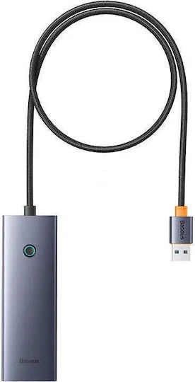 Baseus Ultrajoy Series Lite USB 3.0 4 Port Hub with USB-A Connection White