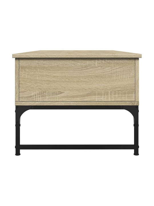 Rechteckiger Zentraler Kaffeetisch Aus Holz Mit Hebemechanismus Kaffee M100xL50xH40cm