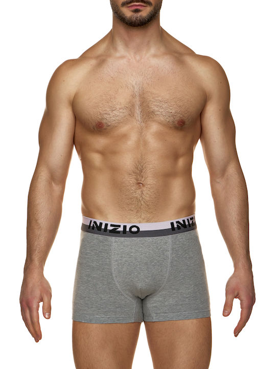 Inizio Men's Boxers Black/Grey 2Pack